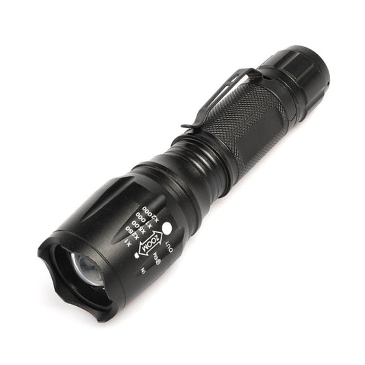 T02 Pen Clip Mini Flashlight T6 Telescopic Zoom Led Flashlight Outdoor Waterproof Long Shot Glare Flashlight by buy2fix