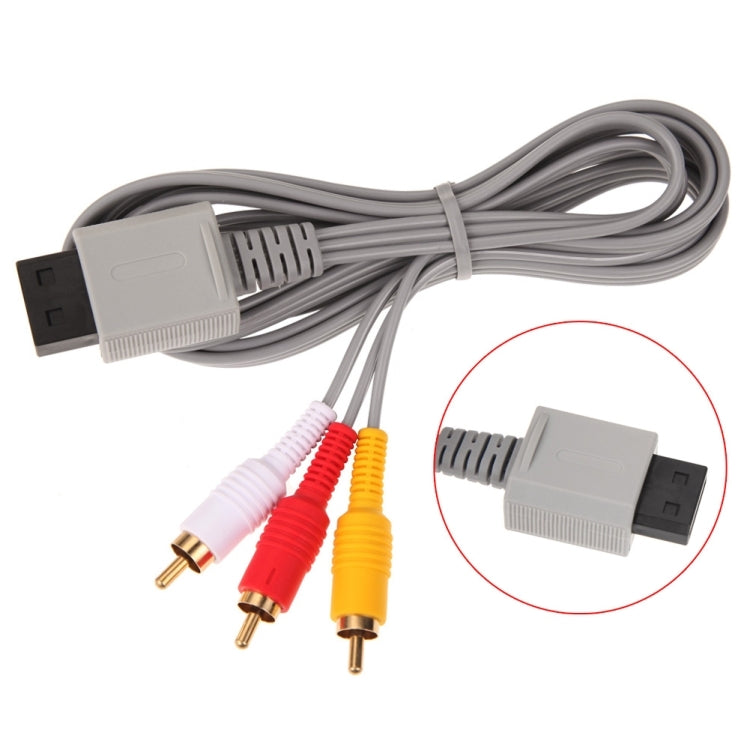 1.8m Component cable Audio Video AV Composite 3 RCA Cable for sharpest video Main 480p video output for Nintendo Wii console - Adapter & Cables by buy2fix | Online Shopping UK | buy2fix