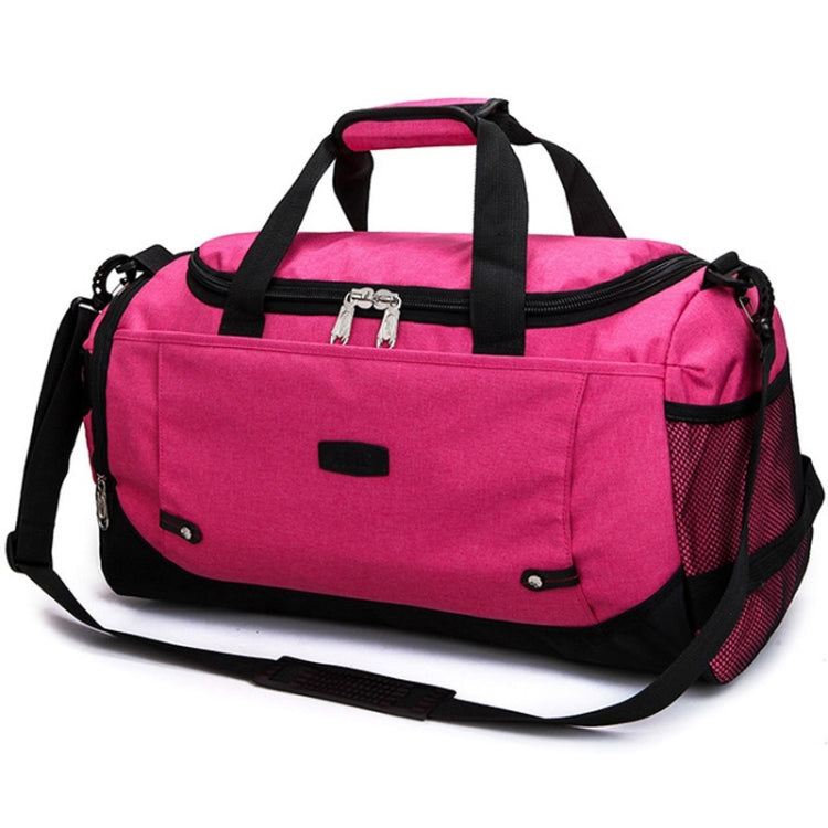 Mens / Ladies Large Capacity Travel Bags Portable Multifunctional Handbag(Rose Red) - Handbags by buy2fix | Online Shopping UK | buy2fix