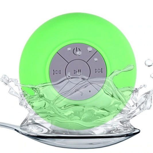 Mini Portable Subwoofer Shower Wireless Waterproof Bluetooth Speaker Handsfree Receive Call Music Suction Mic for iPhone Samsung(Green) - Waterproof Speaker by buy2fix | Online Shopping UK | buy2fix