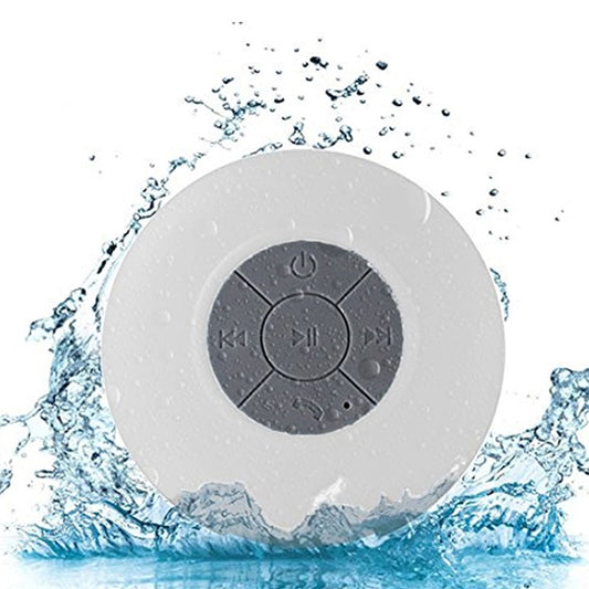 Mini Portable Subwoofer Shower Wireless Waterproof Bluetooth Speaker Handsfree Receive Call Music Suction Mic for iPhone Samsung(White) - Waterproof Speaker by buy2fix | Online Shopping UK | buy2fix