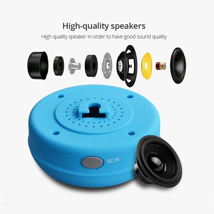 Mini Portable Subwoofer Shower Wireless Waterproof Bluetooth Speaker Handsfree Receive Call Music Suction Mic for iPhone Samsung(White) - Waterproof Speaker by buy2fix | Online Shopping UK | buy2fix