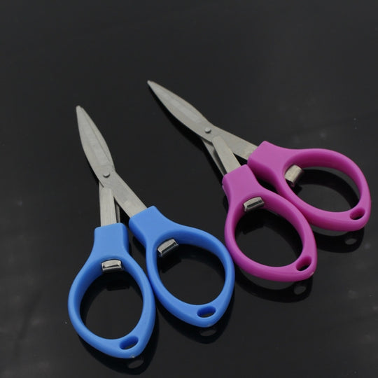 Stainless Steel Foldable Mini Scissors Tool(Random Color Delivery)