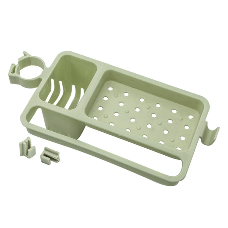 Multifunctional Bathroom Faucet Drain Rack Soap Box Rag Hook(Green) - Shelves by buy2fix | Online Shopping UK | buy2fix