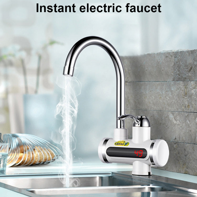 220V Kitchen Tankless Water Heater Instant Electric Faucet Electric Heater Tap with Temperature Display(Water from below) - Shower Head by buy2fix | Online Shopping UK | buy2fix