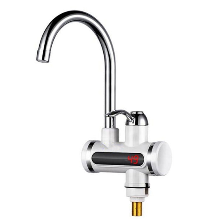 220V Kitchen Tankless Water Heater Instant Electric Faucet Electric Heater Tap with Temperature Display(Water from side) - Shower Head by buy2fix | Online Shopping UK | buy2fix