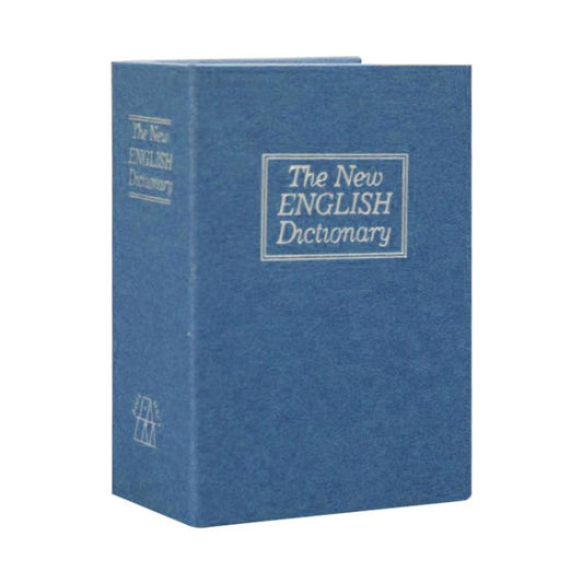 Mini Dictionary Safe Box Book Secret Security Lock Cash Money Coin Storage Jewellery key Locker(Blue) by buy2fix