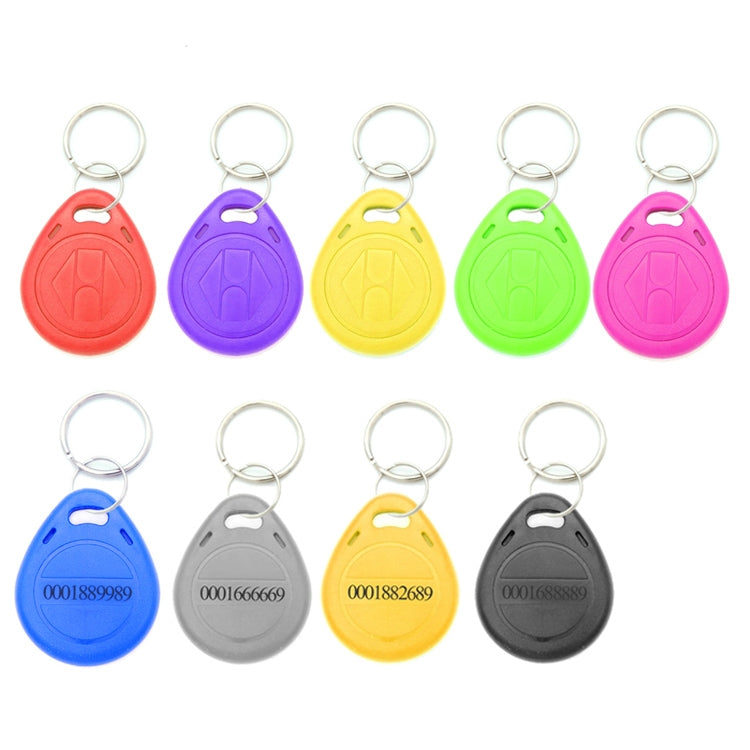 10 PCS 125KHz TK/EM4100 Proximity ID Card Chip Keychain Key Ring(Green) by buy2fix