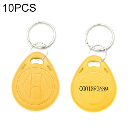 10 PCS 125KHz TK/EM4100 Proximity ID Card Chip Keychain Key Ring(Orange) by buy2fix