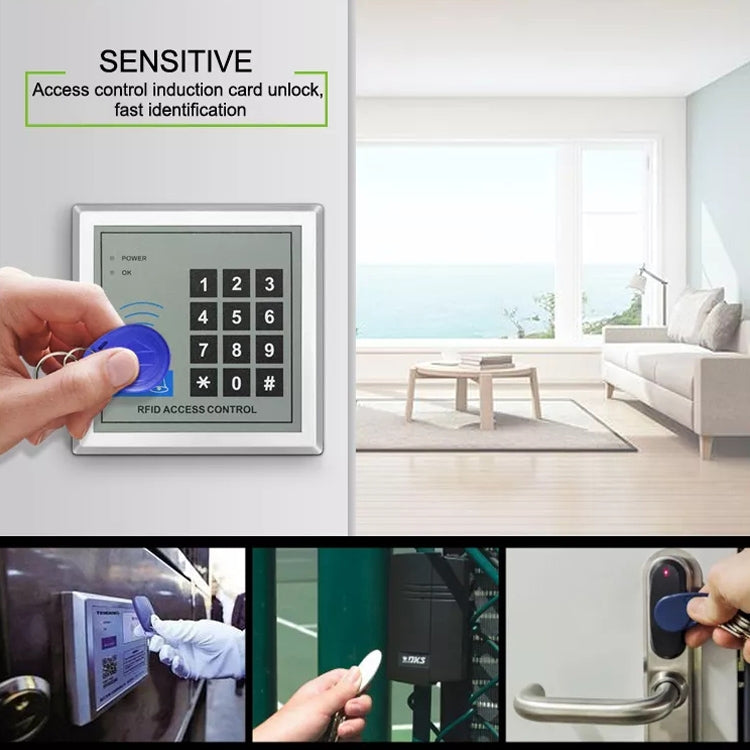 10 PCS 125KHz TK/EM4100 Proximity ID Card Chip Keychain Key Ring(Purple) by buy2fix