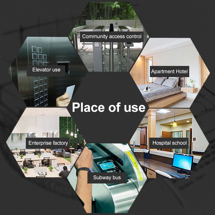 10 PCS 125KHz TK/EM4100 Proximity ID Card Chip Keychain Key Ring(Purple) by buy2fix