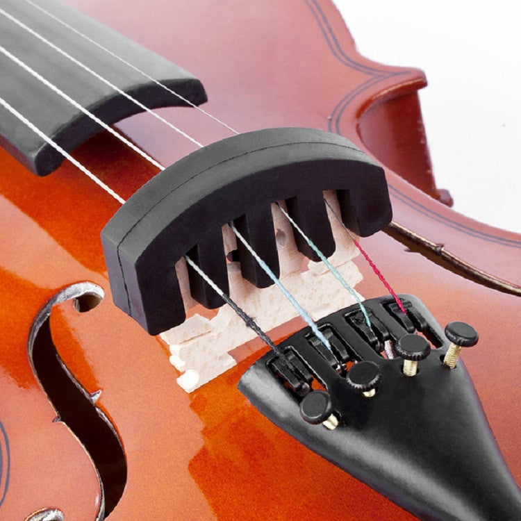 10 PCS Silicone Silencer Mute Equipment Sourdine for Violin(Black) - String Instrument Accessories by buy2fix | Online Shopping UK | buy2fix