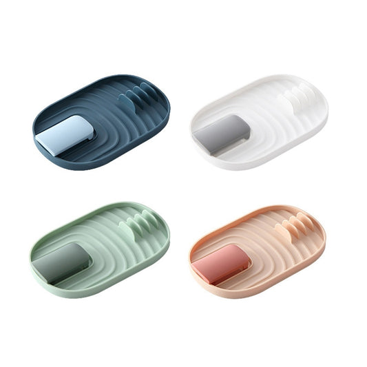 Kitchen Spatula Pot Lid Rack Kitchenware Plastic Storage Rack Random Color Delivery by buy2fix