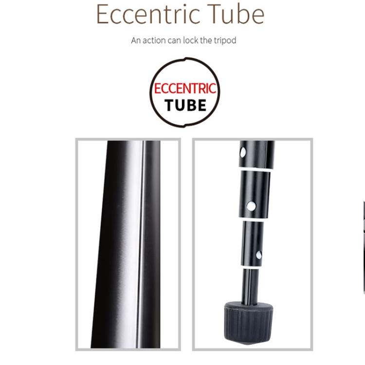 Xiletu FM5S-MINI 5-Section Folding Legs Mini Desktop Tripod Mount(Titanium) by Xiletu