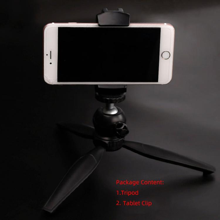 Live Broadcast Tripod Mount Phone Clamp with 1/4 inch Screw Holes & Cold Shoe Base by buy2fix