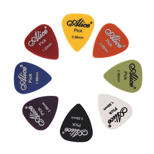 Alice 50 PCS ABS Electric Guitar Picks, Random Color Delivery, Surface:Frosted, Size:0.81mm - String Instrument Accessories by Alice | Online Shopping UK | buy2fix