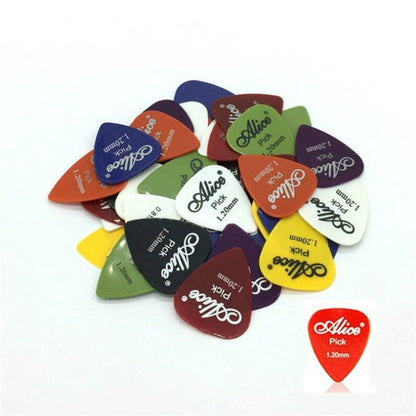 Alice 50 PCS ABS Electric Guitar Picks, Random Color Delivery, Surface:Mirror, Size:1.2mm - String Instrument Accessories by buy2fix | Online Shopping UK | buy2fix