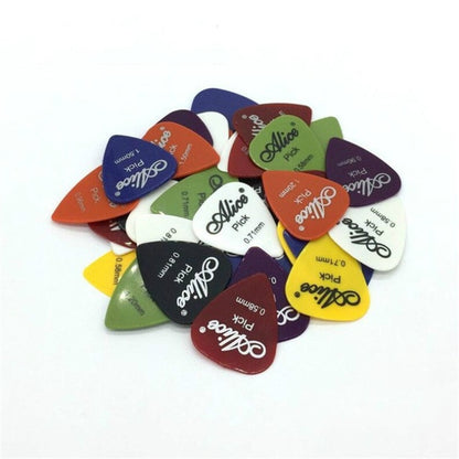 Alice 50 PCS ABS Electric Guitar Picks, Random Color Delivery, Surface:Mirror, Size:0.58mm, 0.71mm, 0.81mm Mixing - String Instrument Accessories by Alice | Online Shopping UK | buy2fix