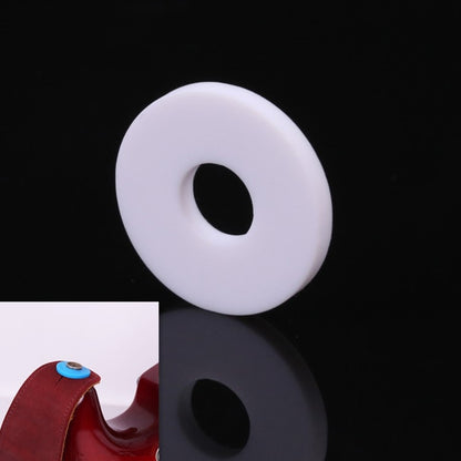 10 PCS No Word Version Silicone Guitar Strap Buckle Tail Stud(White) - String Instrument Accessories by buy2fix | Online Shopping UK | buy2fix