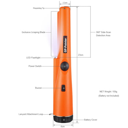 Goint S Metal Detector Gold Detector Pointer Pinpointing(Orange) Random Package Delivery - Metal Detector by Goint | Online Shopping UK | buy2fix