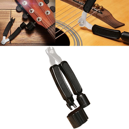Guitar String Changing Tool Set String Trimmer Winding String Winding Three-in-one Clamp Guitar Accessories(Black Wihout Paper Jam) - String Instrument Accessories by buy2fix | Online Shopping UK | buy2fix