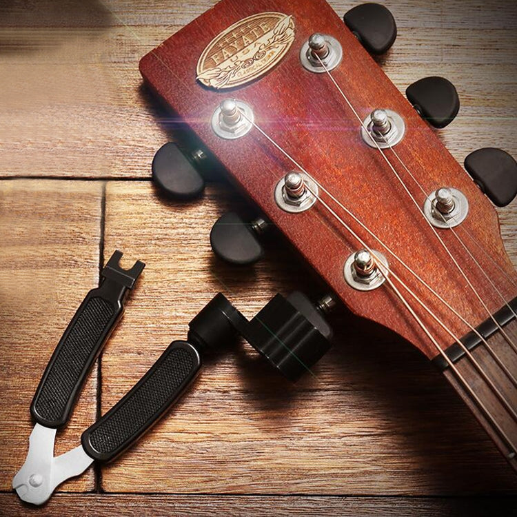 Guitar String Changing Tool Set String Trimmer Winding String Winding Three-in-one Clamp Guitar Accessories(Yellow Wihout Paper Jam) - String Instrument Accessories by buy2fix | Online Shopping UK | buy2fix