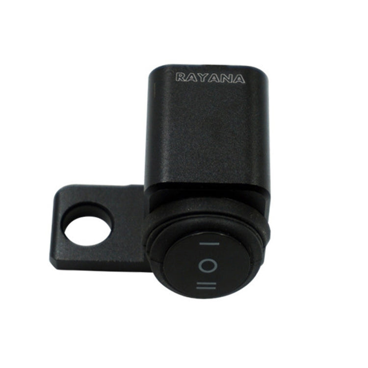 RAYANA Motorcycle Off-Road Vehicle Modification Parts Aluminum Alloy Mirror Seat Switch Headlight Spotlight Double Flash Steering Switch(Waterproof One in Two Out (Hole on the Left))(Waterproof One in Two Out (Hole on the Left)) - Others by buy2fix | Online Shopping UK | buy2fix