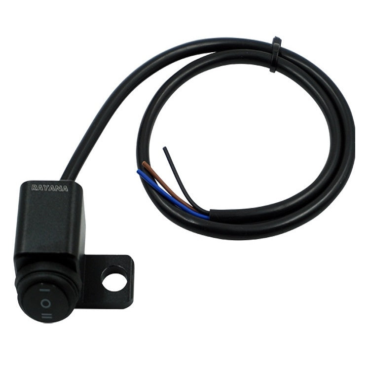 RAYANA Motorcycle Off-Road Vehicle Modification Parts Aluminum Alloy Mirror Seat Switch Headlight Spotlight Double Flash Steering Switch(Waterproof One in Two Out (Hole on the Left))(Waterproof One in Two Out (Hole on the Left)) - Others by buy2fix | Online Shopping UK | buy2fix