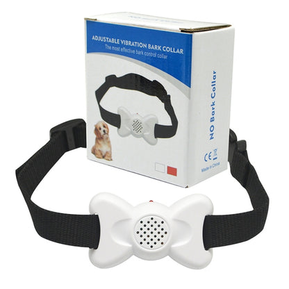 Automatic Voice Control Bark Arrester Collar Pet Supplies Trainer(White) - Training Aids by buy2fix | Online Shopping UK | buy2fix