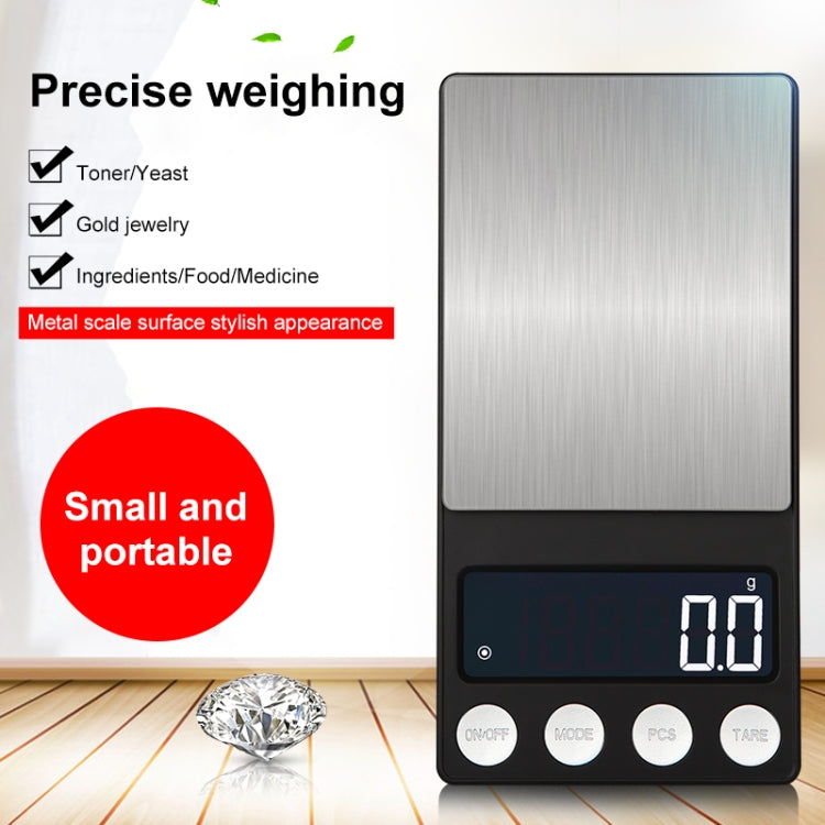 High-Precision Electronic Scale Mini Portable Jewellery Medicine Scale, Style:1000g/0.1g - Jewelry Scales by buy2fix | Online Shopping UK | buy2fix