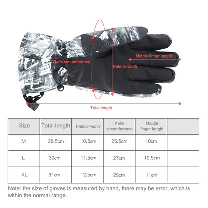Winter Thermal Ski Gloves Outdoor Waterproof Velvet Gloves Thickening Touch Screen Motorcycle Gloves, Size: M(Red) - Locomotive Gloves by buy2fix | Online Shopping UK | buy2fix