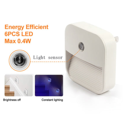 6 PC Energy-Saving & Deodorizing Wireless Infrared Light Control LED Night Light, US Plug - Sensor LED Lights by buy2fix | Online Shopping UK | buy2fix