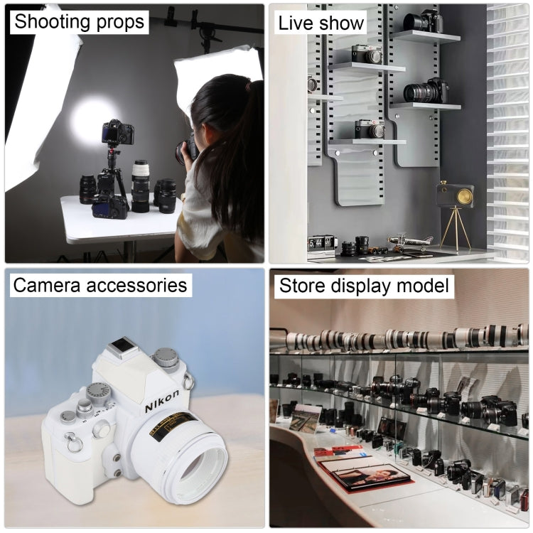 Non-Working Fake Dummy DSLR Camera Model DF Model Room Props Ornaments Display Photo Studio Camera Model Props, Color:White(Without Hood) - Camera Model by buy2fix | Online Shopping UK | buy2fix