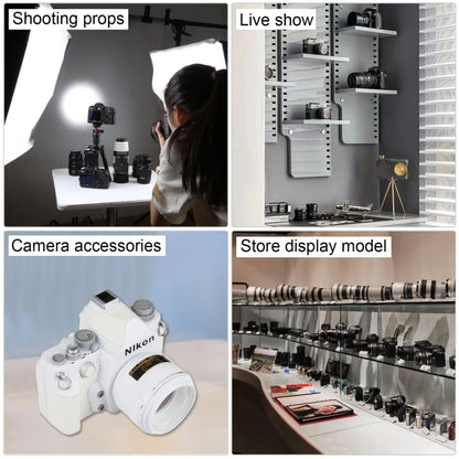 Non-Working Fake Dummy DSLR Camera Model DF Model Room Props Ornaments Display Photo Studio Camera Model Props, Color:White(Without Hood) - Camera Model by buy2fix | Online Shopping UK | buy2fix