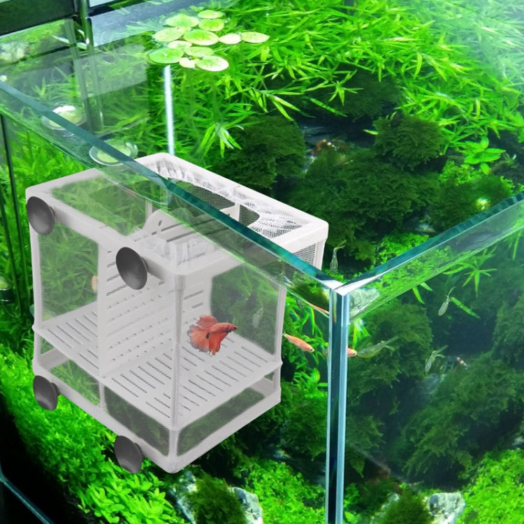 Small Size With Clapboard Incubator Small Fish Isolation Box Net Tropical Fish Breeding Box - Fish Tanks & Accessories by buy2fix | Online Shopping UK | buy2fix