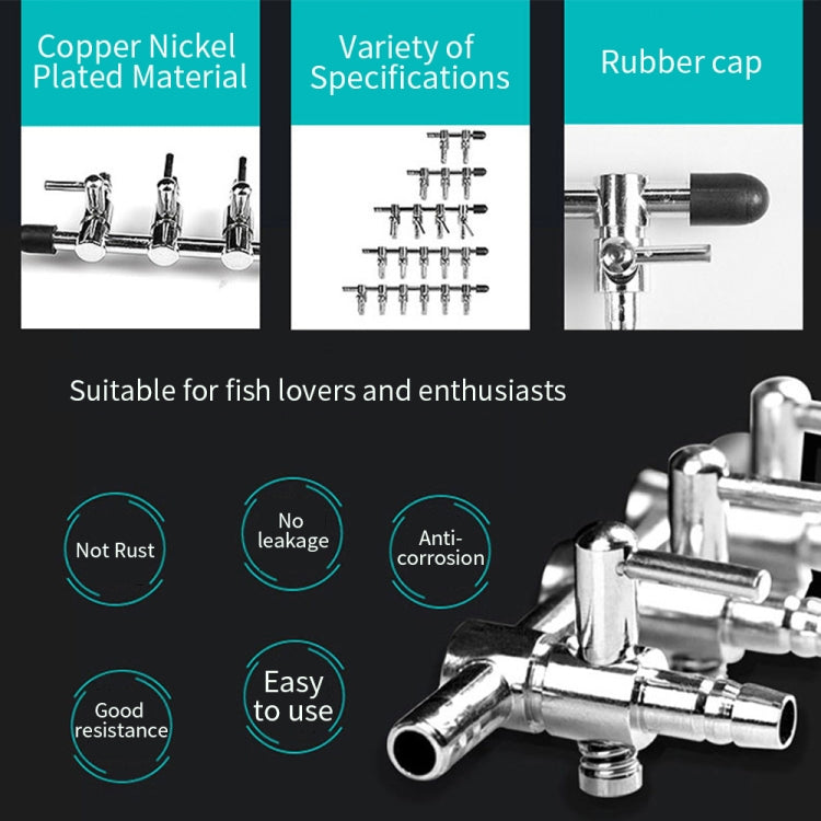 Fish Tank Oxygen Pipe Stainless Steel Distributor Oxygen Regulating Valve, Specification: One Head - Air Pumps by buy2fix | Online Shopping UK | buy2fix