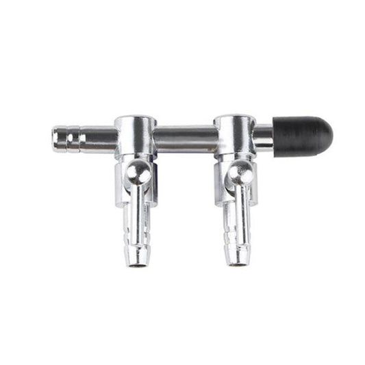 Fish Tank Oxygen Pipe Stainless Steel Distributor Oxygen Regulating Valve, Specification: Two Heads - Air Pumps by buy2fix | Online Shopping UK | buy2fix