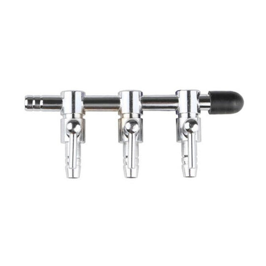 Fish Tank Oxygen Pipe Stainless Steel Distributor Oxygen Regulating Valve, Specification: Three Heads