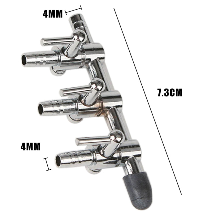 Fish Tank Oxygen Pipe Stainless Steel Distributor Oxygen Regulating Valve, Specification: Three Heads - Air Pumps by buy2fix | Online Shopping UK | buy2fix