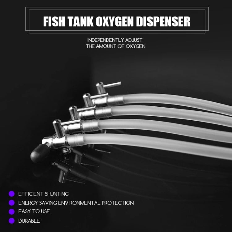 Fish Tank Oxygen Pipe Stainless Steel Distributor Oxygen Regulating Valve, Specification: Five Heads - Air Pumps by buy2fix | Online Shopping UK | buy2fix