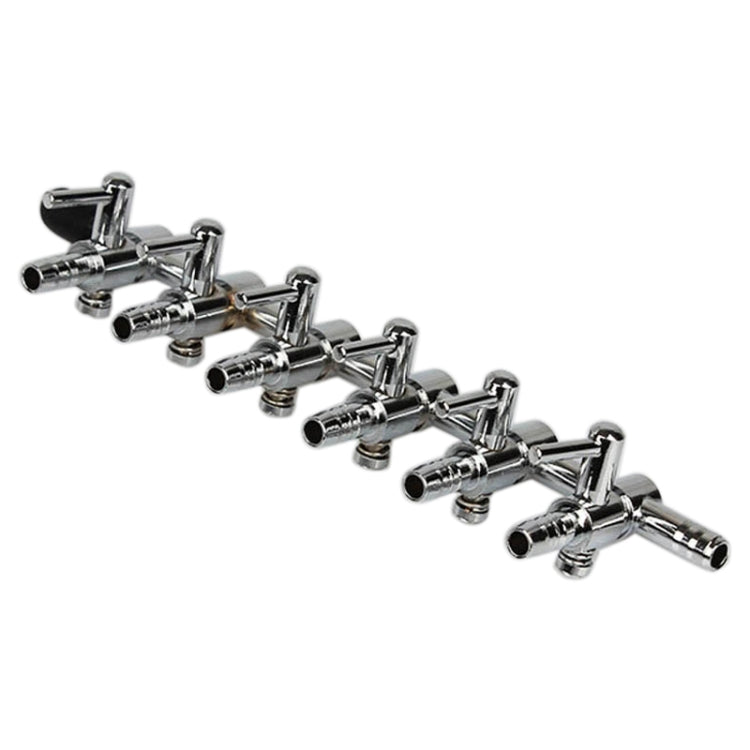 Fish Tank Oxygen Pipe Stainless Steel Distributor Oxygen Regulating Valve, Specification: Six Heads - Air Pumps by buy2fix | Online Shopping UK | buy2fix