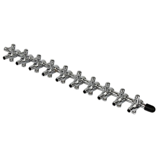 Fish Tank Oxygen Pipe Stainless Steel Distributor Oxygen Regulating Valve, Specification: Ten Heads