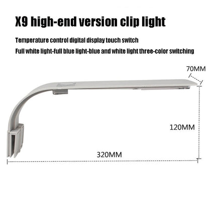 AST X9 Thin LED Fish Tank Clip Light High Power Aquatic Lamp, Specification: US High Version - Fish Tank Lamps by buy2fix | Online Shopping UK | buy2fix