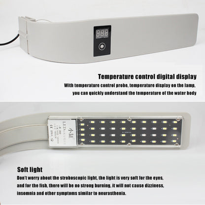 AST X9 Thin LED Fish Tank Clip Light High Power Aquatic Lamp, Specification: US High Version - Fish Tank Lamps by buy2fix | Online Shopping UK | buy2fix