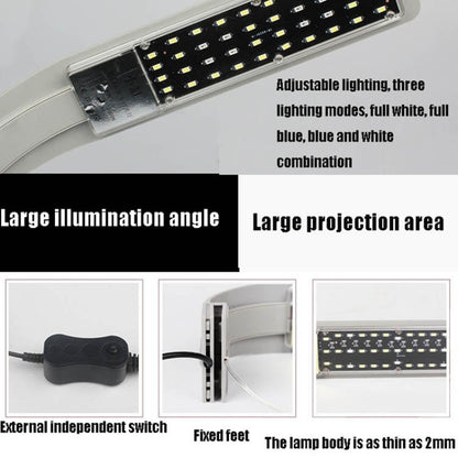 AST X9 Thin LED Fish Tank Clip Light High Power Aquatic Lamp, Specification: US High Version - Fish Tank Lamps by buy2fix | Online Shopping UK | buy2fix