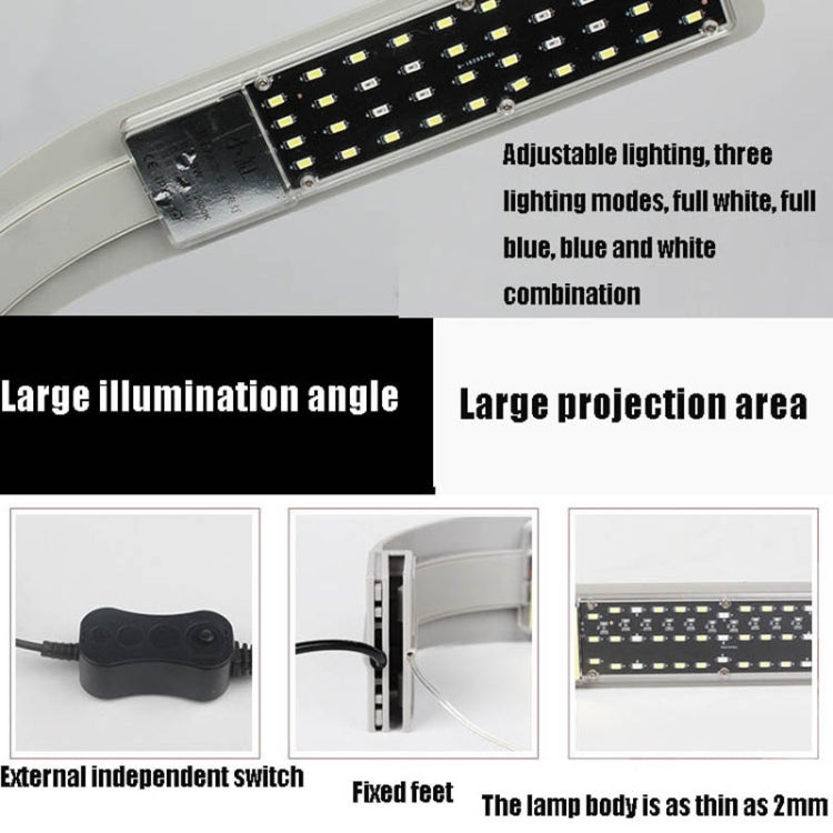 AST X9 Thin LED Fish Tank Clip Light High Power Aquatic Lamp, Specification: EU High Version - Fish Tank Lamps by buy2fix | Online Shopping UK | buy2fix