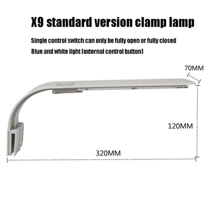 AST X9 Thin LED Fish Tank Clip Light High Power Aquatic Lamp, Specification: EU Standard Version - Fish Tank Lamps by buy2fix | Online Shopping UK | buy2fix