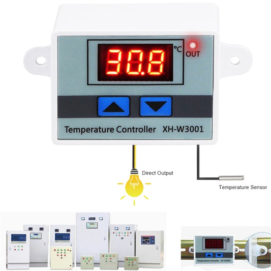 XH-W3001 Digital LED Temperature Controller Arduino Cooling Heating Switch Thermostat NTC Sensor 24V by buy2fix