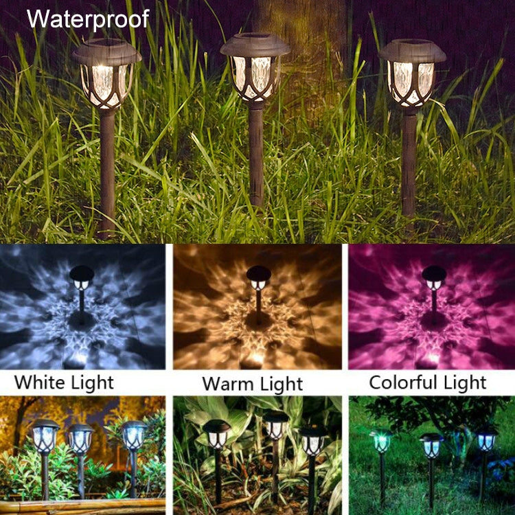 Solar Outdoor Garden Lawn Light Street Light Garden LED Decorative Landscape Light Villa Ground Plug Light(Colorful Light) - Solar Lights by buy2fix | Online Shopping UK | buy2fix