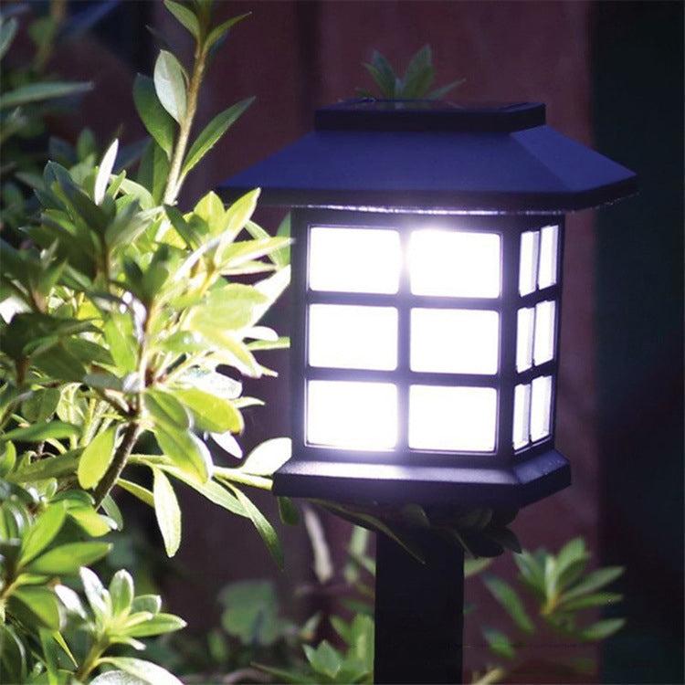 4 PCS Outdoor Solar Garden Night Light LED Household Small House Lawn Light(Colorful Light) - Solar Lights by buy2fix | Online Shopping UK | buy2fix